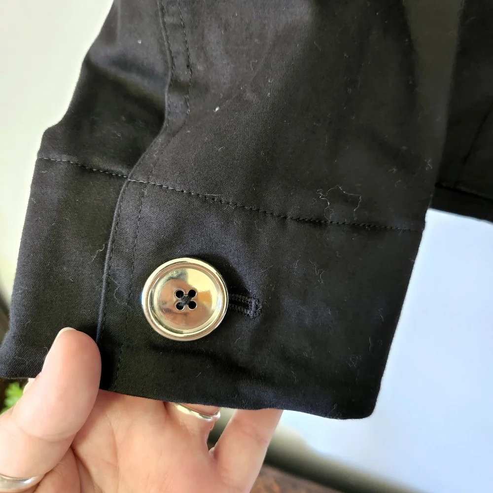 Jones New York/ Black Crop Jacket - Picture 6 of 7